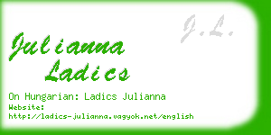 julianna ladics business card